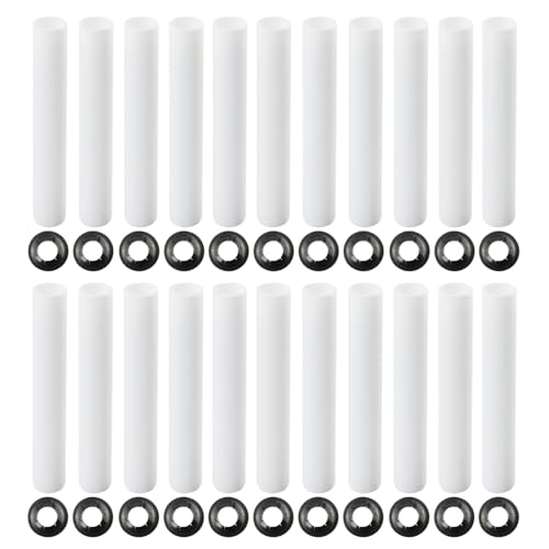 ANP PUAUTO Garage Door Hinge Quiet Roller Sleeves Hardware Tools Roller and Shaft Gaskets for Quiet Garage Door Rollers Bearing Compatible with New Rollers or Rollers with Clean Stems 22Pcs - Image 1