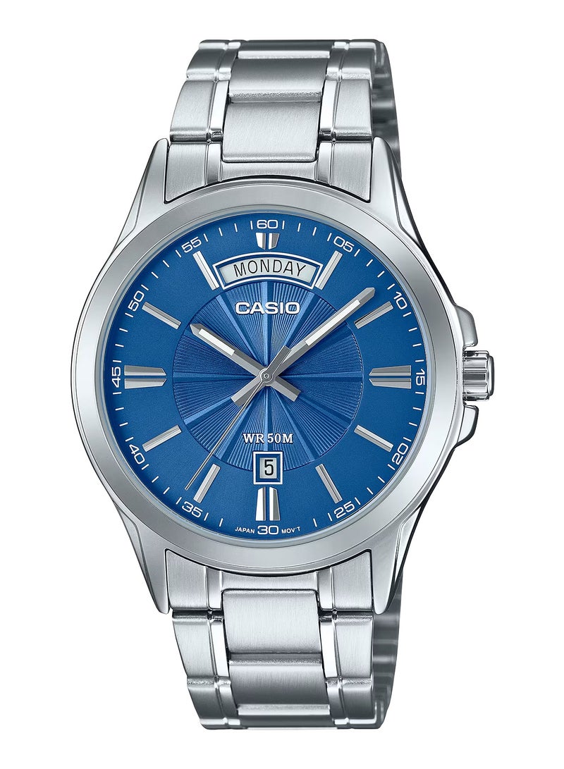 CASIO ساعة يد تناظرية قياسية للرجال MTP-1381D-2A