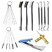 BDFHYK Tcipreay Carburetor Cleaning Kit 3 Double Head Brush 23 Needles 5 Nylon Brushes 1 Scraper and 4 Cleaning Hooks Cleaner Set Tools for Motorcycle ATV Chainsaw Welder Small Engines - Image 2