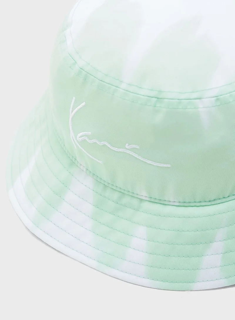 Karl Kani Signature Stripe Tie Dye Bucket Hat
