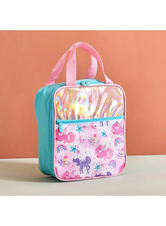 Home Box Flutterby Unicorn Lunch Bag 20 x 23 x 10 cm