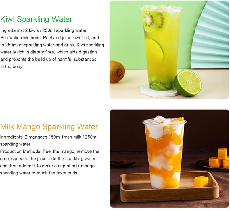 AYNEFY Portable Aluminum Soda Maker DIY Sparkling Water Machine for Home Bar Outdoor Cocktails - Image 5