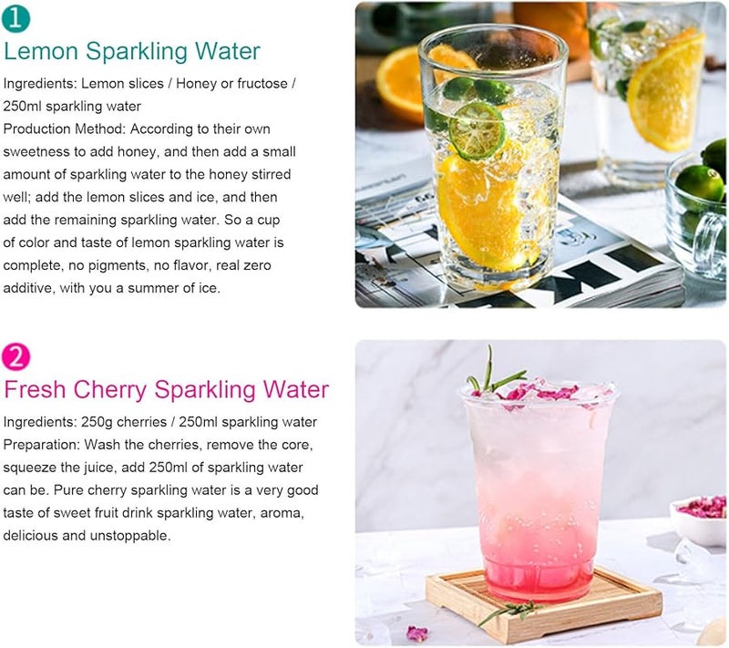 AYNEFY Portable Aluminum Soda Maker DIY Sparkling Water Machine for Home Bar Outdoor Cocktails - Image 3