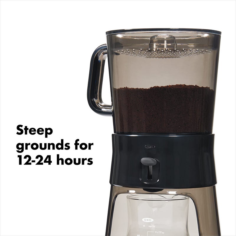 OXO OXO Good Grips 32 Ounce Cold Brew Coffee Maker,Black  - Image 4