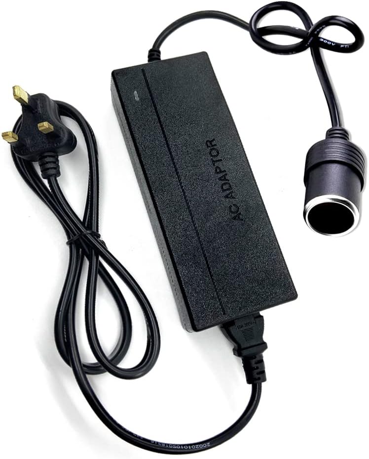 PADOM AC to DC Converter 100V ~ 240V to (12V 10A 120W) Power Supply Adapter Car Cigarette Lighter Socket AC/DC Transformer for Car Vacuum Cleaner Car Fridge Car Powered Device (12V 10A 120W) - Image 1