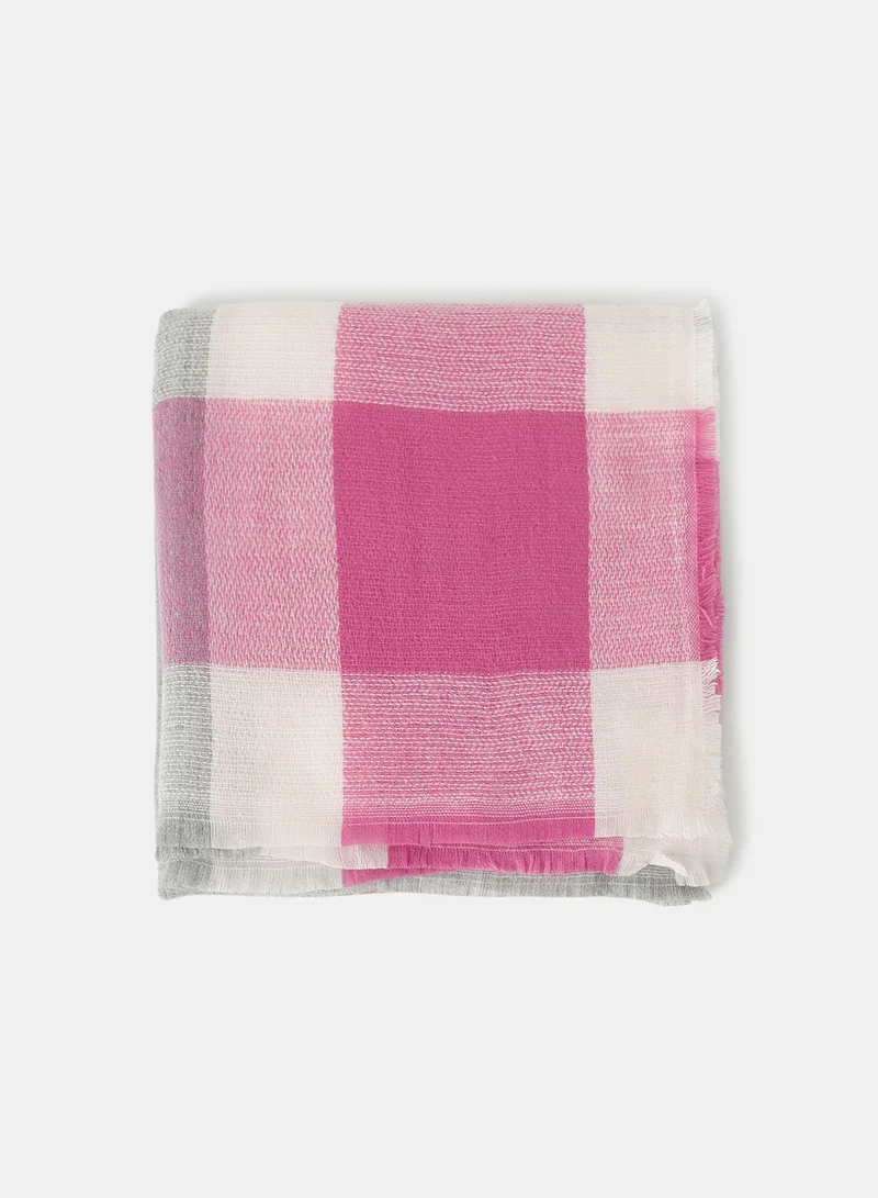 ONLY Weaved Square Cut Scarf