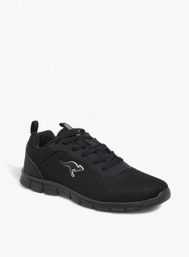 kangaROOS Women's Logo Applique Sports Shoes with Lace-Up Closure