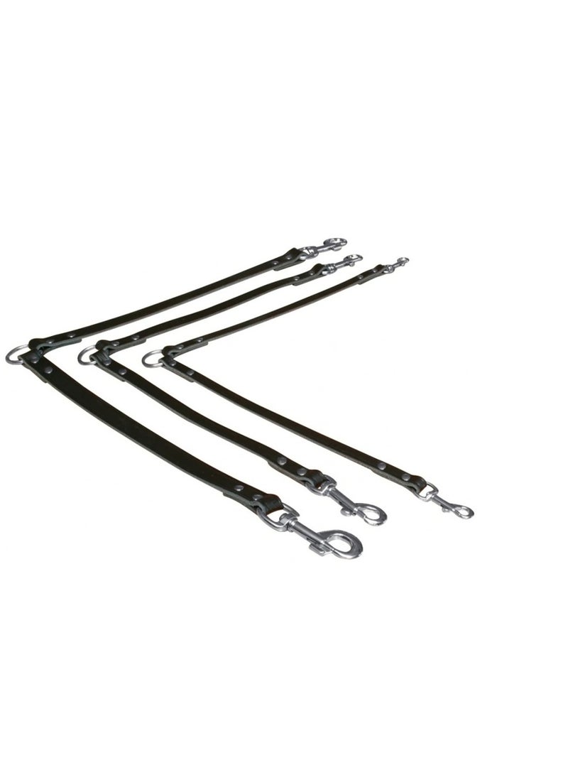 تريكسي مقرنة تريكسي جلدية سوداء للكلاب - Image 2