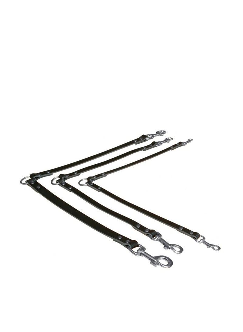 تريكسي مقرنة تريكسي جلدية سوداء للكلاب - Image 3