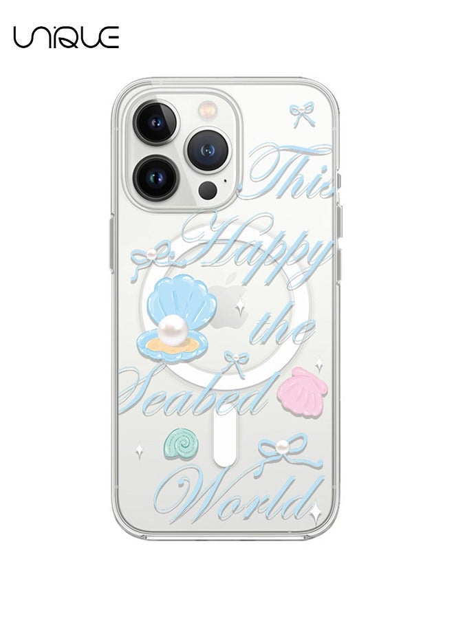 Unique Compatible with iPhone 16 Pro Case - MagSafe Case - Shell Transparent Phone Case - TPU Drop Protection - Clear - Image 1