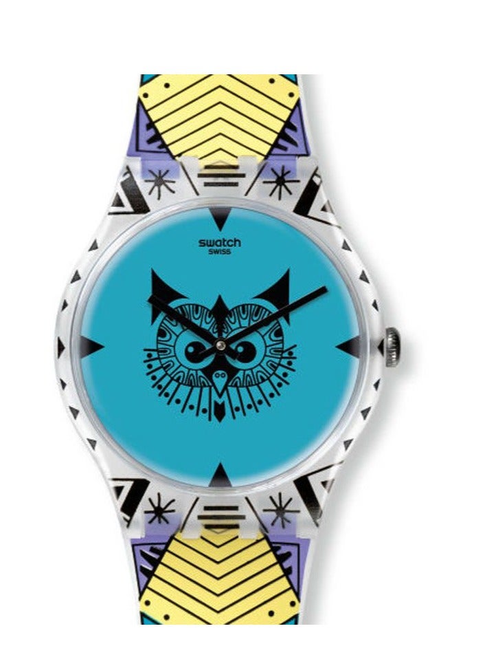 Swatch Unisex Wild Totem Quartz Movement Water Resistant Wrist Watch - 41 Mm  - Image 1