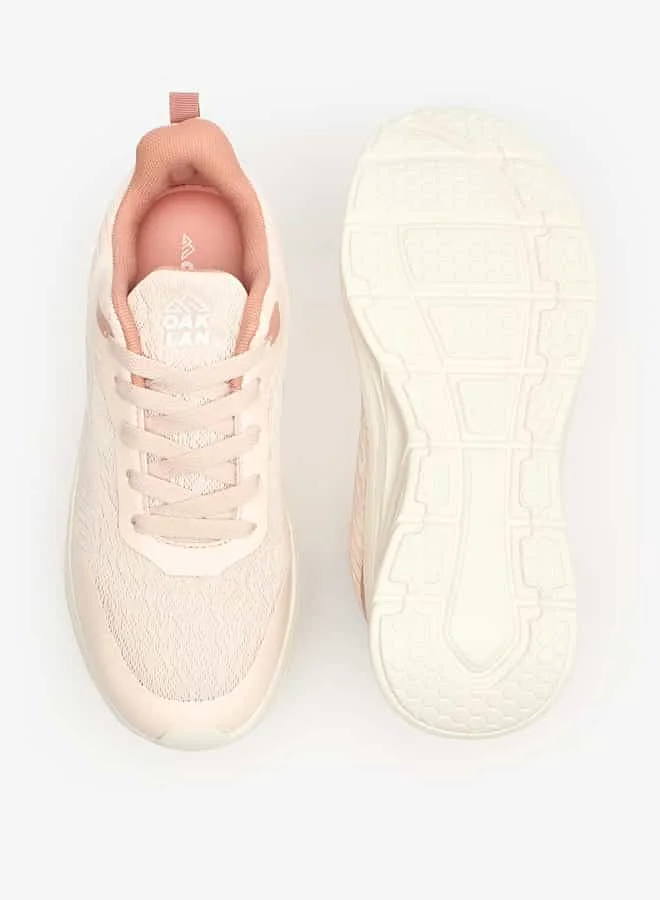 شو اكسبرس Women Textured Lace-Up Sports Shoes with Pull Tabs