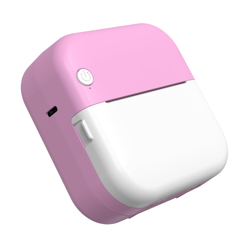 Mini Thermal Printer Multifunction Portable Sticker Maker Instant Photo Inkless Printing Support BT Connection for Smartphone with 6 Paper Rolls 57mm + 5 Self-Adhesive Paper Rolls Compatible with iOS - Image 2
