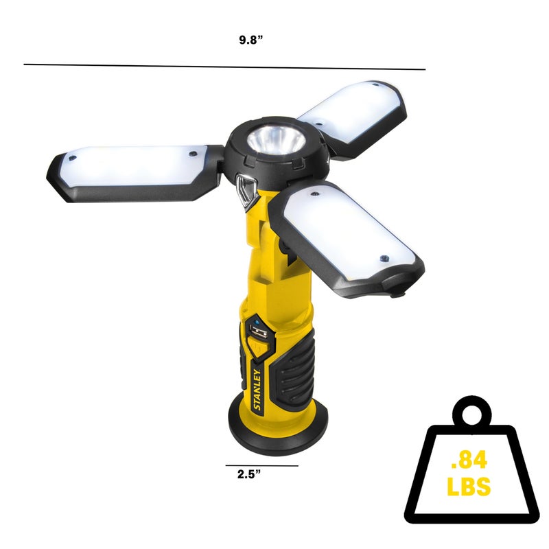 STANLEY SAT3S Rechargeable 1000 Lumen Lithium Ion LED Work Light with USB Power Charger - Image 4