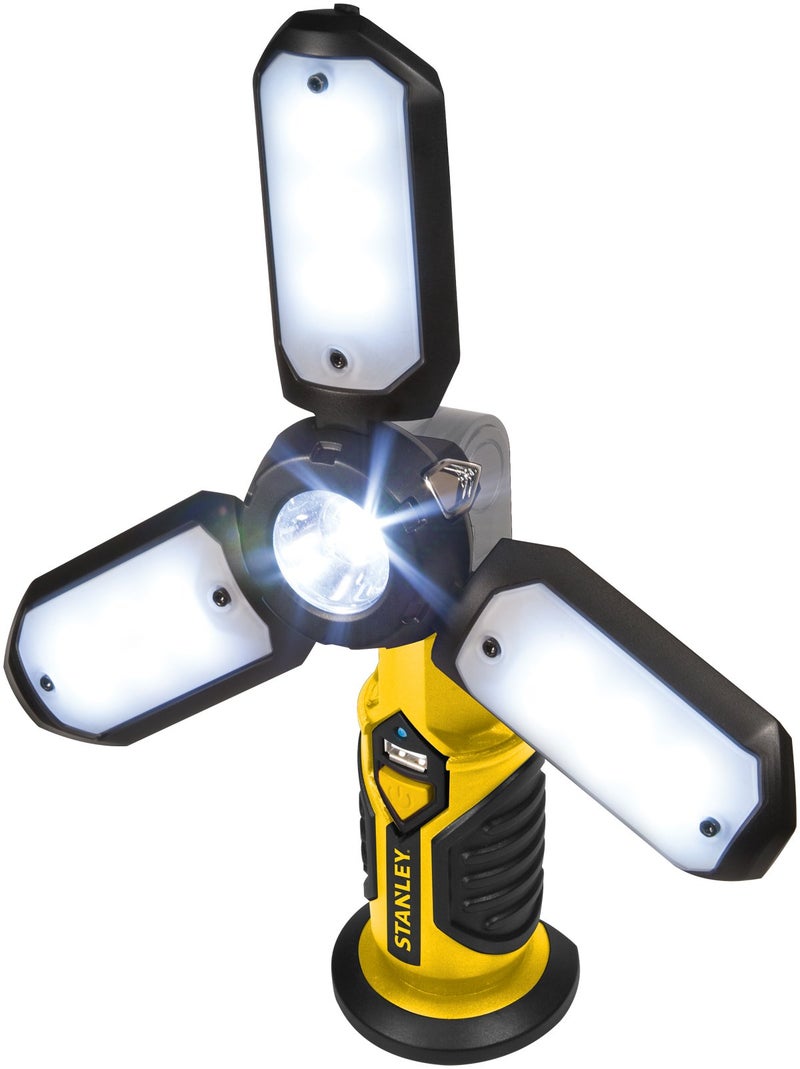 STANLEY SAT3S Rechargeable 1000 Lumen Lithium Ion LED Work Light with USB Power Charger - Image 5