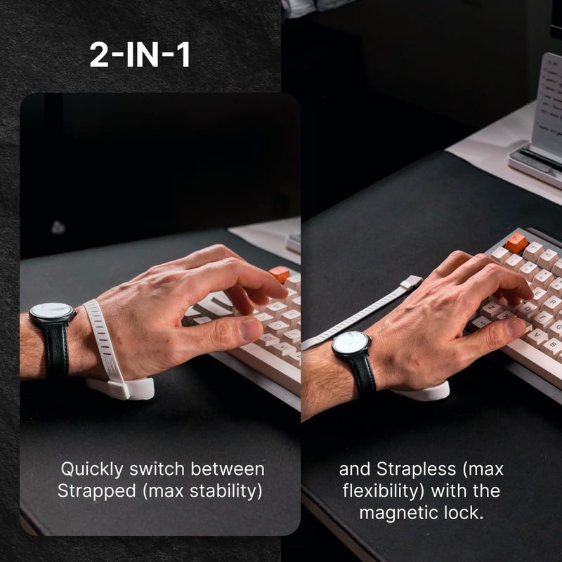 DELTAHUB Carpio G2.0 - - Advanced Ergonomic Right-Handed Gaming Wrist Rest for Mouse - Superior Support for Serious Gamers - Anti-Fatigue, Smooth Glide (Large, Right, Black) - Image 4