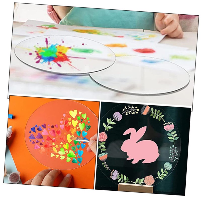 30 Pcs Clear Acrylic Circles For DIY Crafts Photo Frames Party Decorations - Image 3