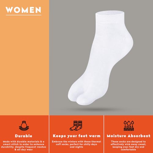 Supersox Ankle Thumb Socks for Women, Made with Breathable, Anti Odour & Moisture Absorbent Combed Cotton with a Extra Durable Welt, Ideal For All Day Wear (Pack Of 4) - Image 4