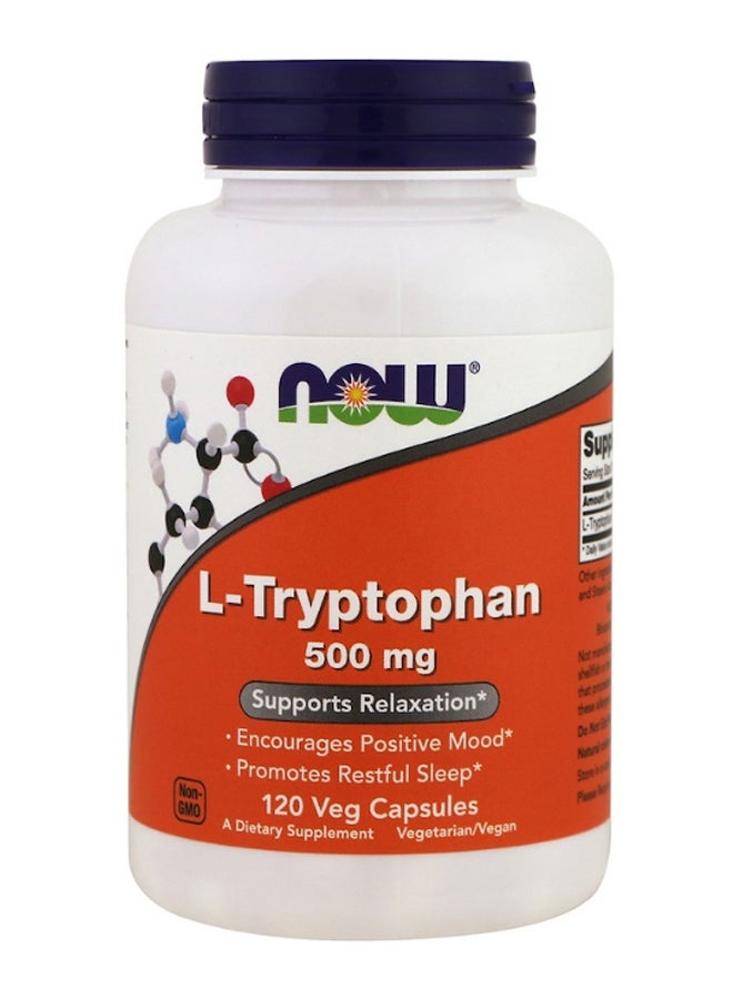 Now Foods L-Tryptophan - 120 Veg Capsules - Image 1