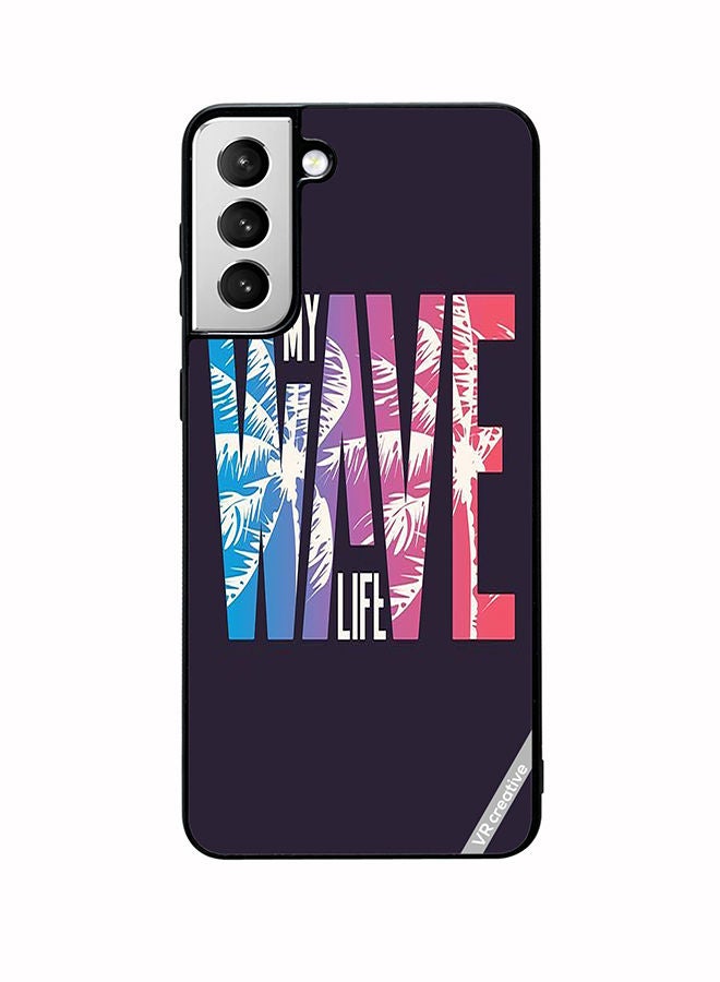 VR CREATIVE Protective Case Cover For Samsung Galaxy S22 Plus 5G Wave Design Multicolour - Image 1