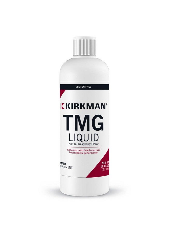 Kirkman - TMG (Trimethylglycine) Liquid - 16 Fl oz - Supports Serotonin Levels - Methylation Support - Natural Raspberry Flavor - Image 1