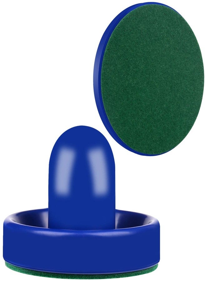 ONE250 Air Hockey Pushers and Blue Air Hockey Pucks, Goal Handles Paddles Replacement Accessories for Game Tables (4 Striker, 4 Puck Pack) (Blue & Blue) - Image 5