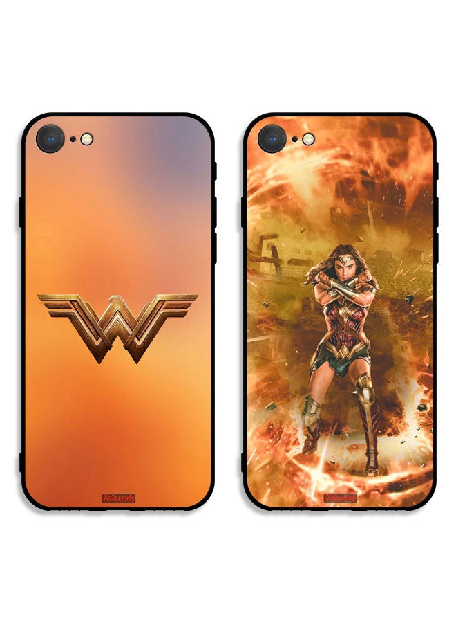 Tolwak Two Cases For Apple iPhone 8 Protective Covers Wonder Women - Image 1