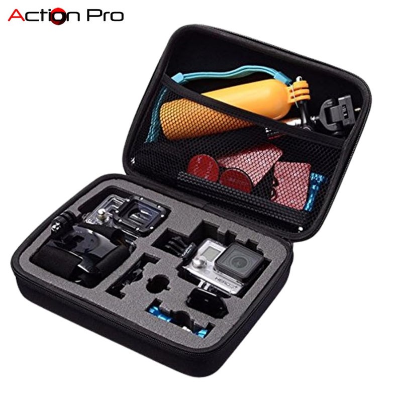 Action Pro Medium Size Travel Storage Case Compatible with GoPro-13/12/11/10/9/8/7/6/5/4/3+/3/4K/Yi/EKEN Action Camera - Image 4