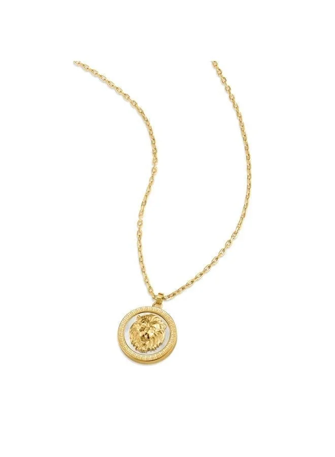 غاي لاروش Leonie Yellow Gold Plated Stainless Steel Pendant Necklace for Women