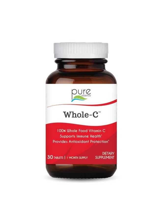 PURE ESSENCE LABS Wholec Whole Food Vitamin C Best Immune Support Organic & Nature Vitamins Immunity Booster & Dietary Supplements (30 Tablets) - Image 2