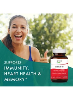 PURE ESSENCE LABS Wholec Whole Food Vitamin C Best Immune Support Organic & Nature Vitamins Immunity Booster & Dietary Supplements (30 Tablets)  - Image 4