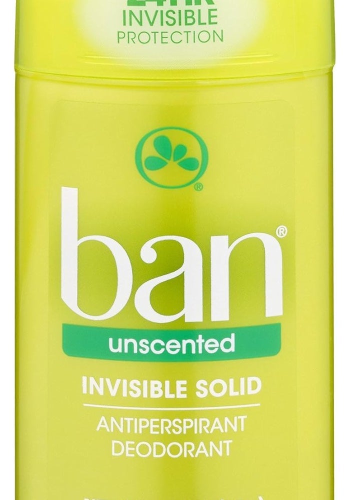 Ban Anti-Perspirant Deodorant Invisible Solid Unscented 2.60 oz - Image 1