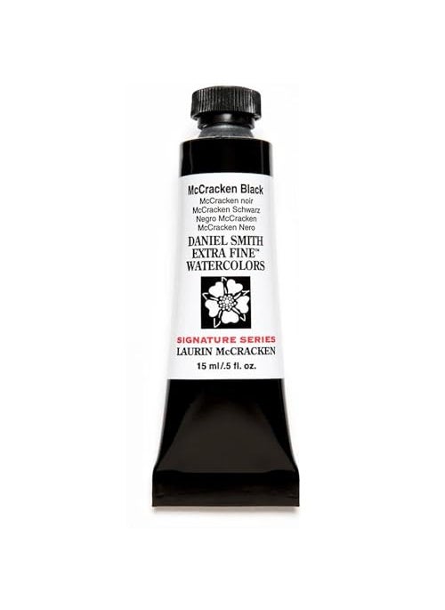 Daniel Smith - Daniel Smith Extra Fine Watercolor - McCracken Black, 15 ml Tube - Image 1