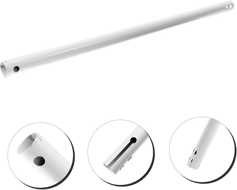 VILLCASE Ceiling Fan Extension Rod 12 Inch Double Connection Easy Installation for High Ceilings - Image 5