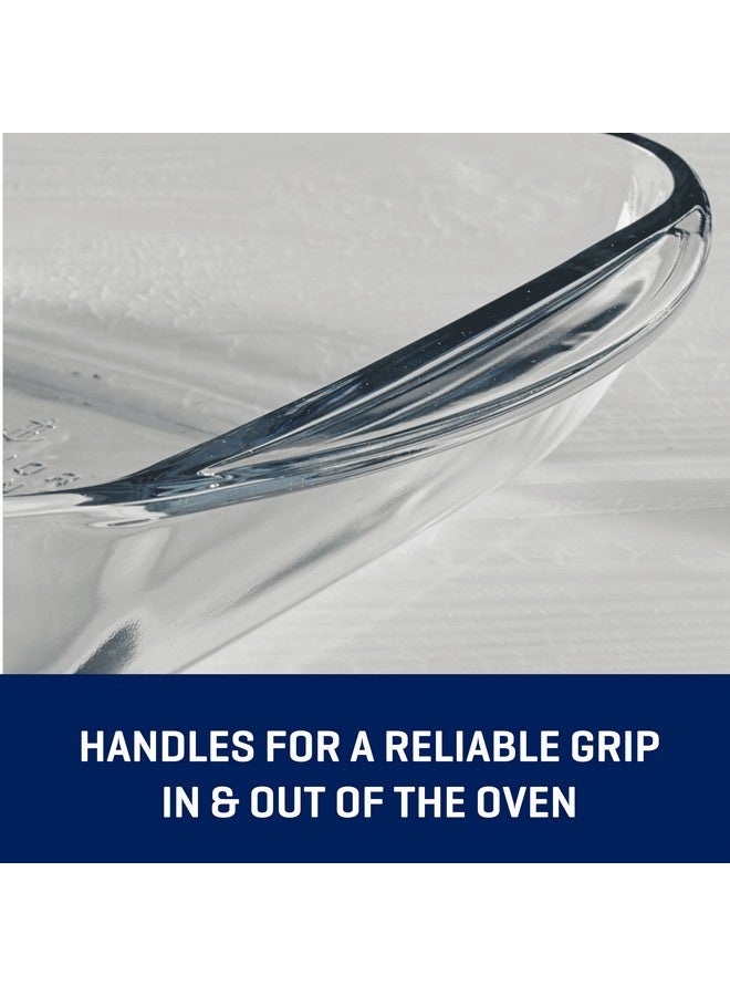 أنكور هوكينغ ايسنشالز صينية شواء زجاجية مستطيلة شفاف 3 كوارت 67526L20 - Image 2