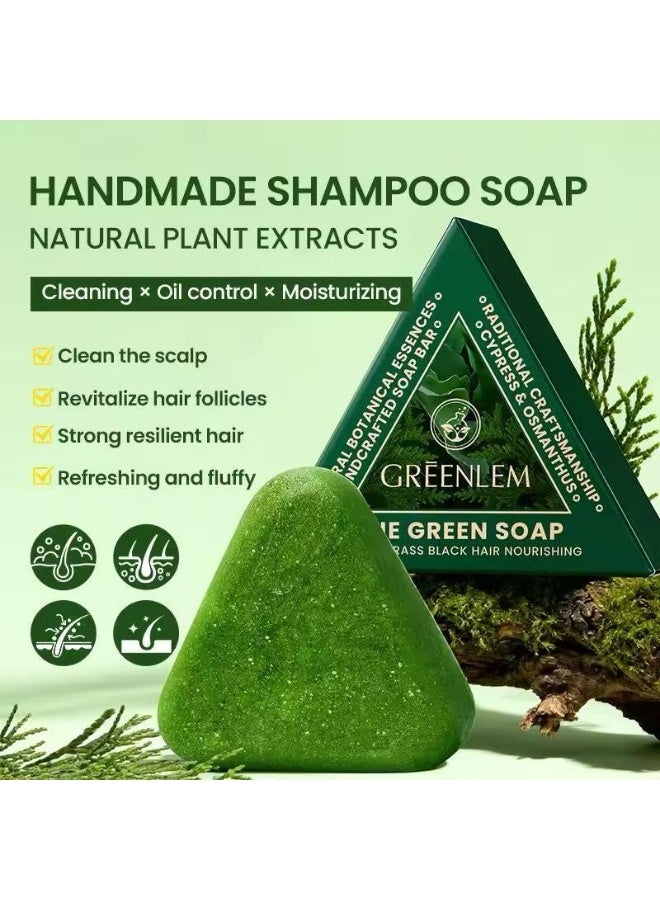 Nature 12 Herb Chinese Soap for Hair Growth Thickening and Dandruff Removal - Image 4