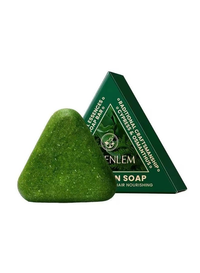 Nature 12 Herb Chinese Soap for Hair Growth Thickening and Dandruff Removal - Image 2