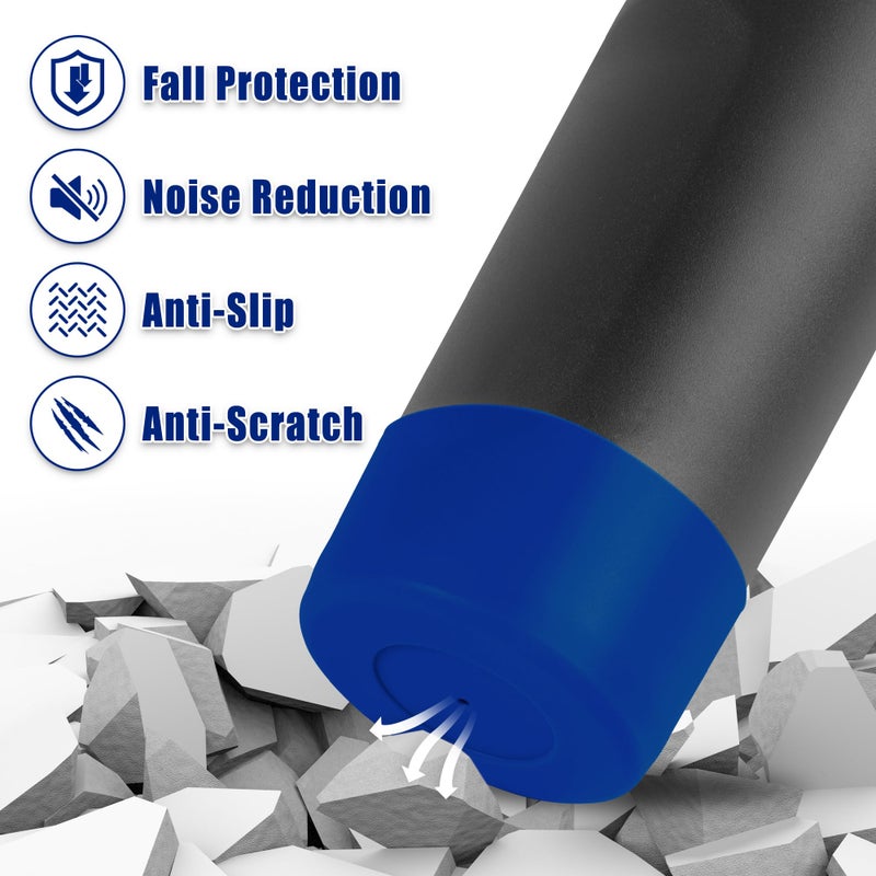 Mokoart Silicone Boot Compatible with Owala Kids Water Bottle 16/14 oz, Anti-Slip Rubber Bottom Protective Sleeve for Owala Kids FreeSip 16oz, Accessories for Owala Kids Flip 14oz (Blue) - Image 3