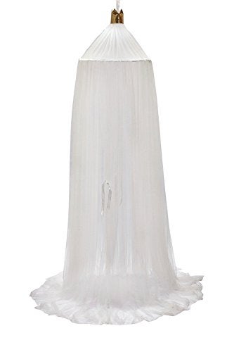 Shyneer Kids Bed Canopy,Princess Hanging Mosquito Net for Baby Crib Nook Castle Nursery for Kid's Room Decor,White - Image 2
