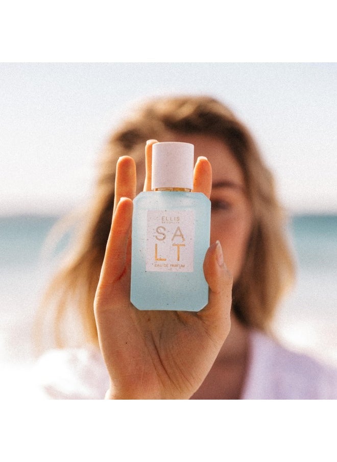 إليس بروكلين - عطر إليس بروكلين سولت أو دو برفوم - عطر مسك مائي للنساء برائحة اليلانغ يلانغ، وتاهيتان تياري، والمسك، عطر نباتي صنع في الولايات المتحدة الأمريكية - Image 1