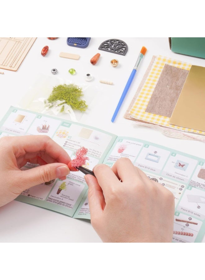 Robotime Rolife DIY Wood Crafts DS030 Dreaming Terrace Garden Miniature Dollhouse Puzzles Perfect for Home Decor & Creative Gift, Ideal for Bedroom, Kitchen, or Living Room, Festive Home Accent, Detailed Craftsmanship - Image 3