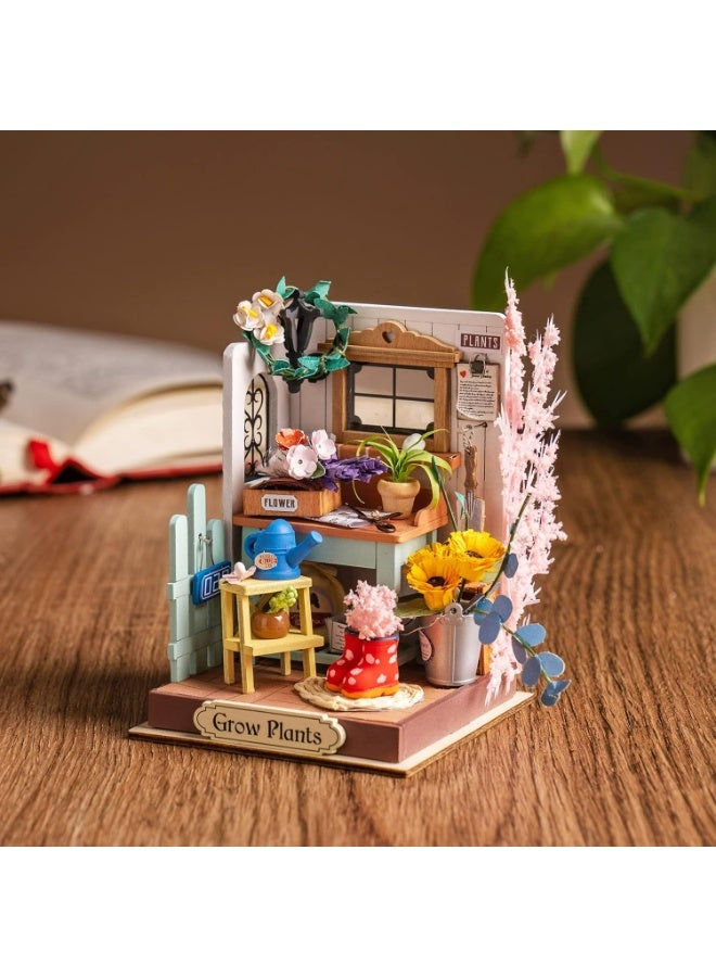 Robotime Rolife DIY Wood Crafts DS030 Dreaming Terrace Garden Miniature Dollhouse Puzzles Perfect for Home Decor & Creative Gift, Ideal for Bedroom, Kitchen, or Living Room, Festive Home Accent, Detailed Craftsmanship - Image 2