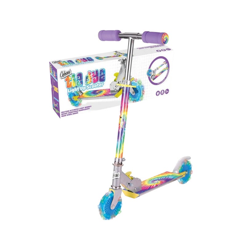 Ozbozz - Tie Dye Scooter With Flashing Wheels - E13-101 - Image 1