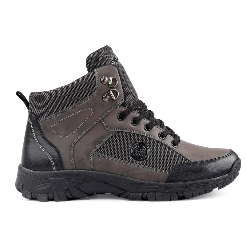 Bacca Bucci Grey Hike 5 Eye Lightweight Mountaineering Boots for Men | Best Price UAE