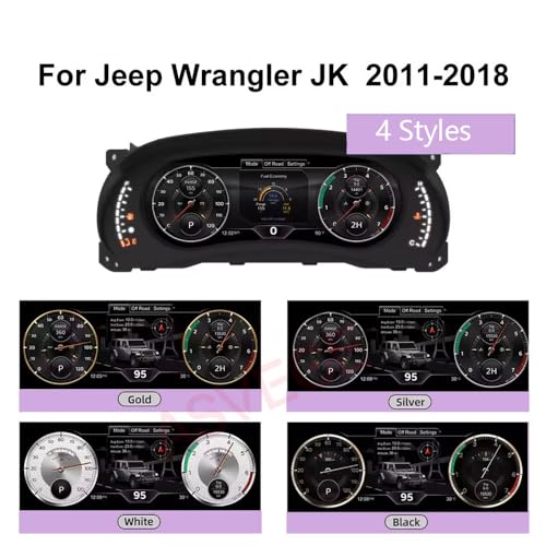 ASVEGE 12.3 inch Digital Dash Instrument Cluster for 2011 2012 2013 2014 2015 2016 2017 Jeep Wrangler JK Car Odometer Virtual Cockpit Dashboard SpeedMeter Plug&Play,Non-Destructive Install,OTA Upgrade - Image 4