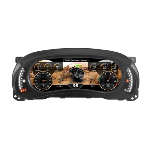 ASVEGE 12.3 inch Digital Dash Instrument Cluster for 2011 2012 2013 2014 2015 2016 2017 Jeep Wrangler JK Car Odometer Virtual Cockpit Dashboard SpeedMeter Plug&Play,Non-Destructive Install,OTA Upgrade - Image 1