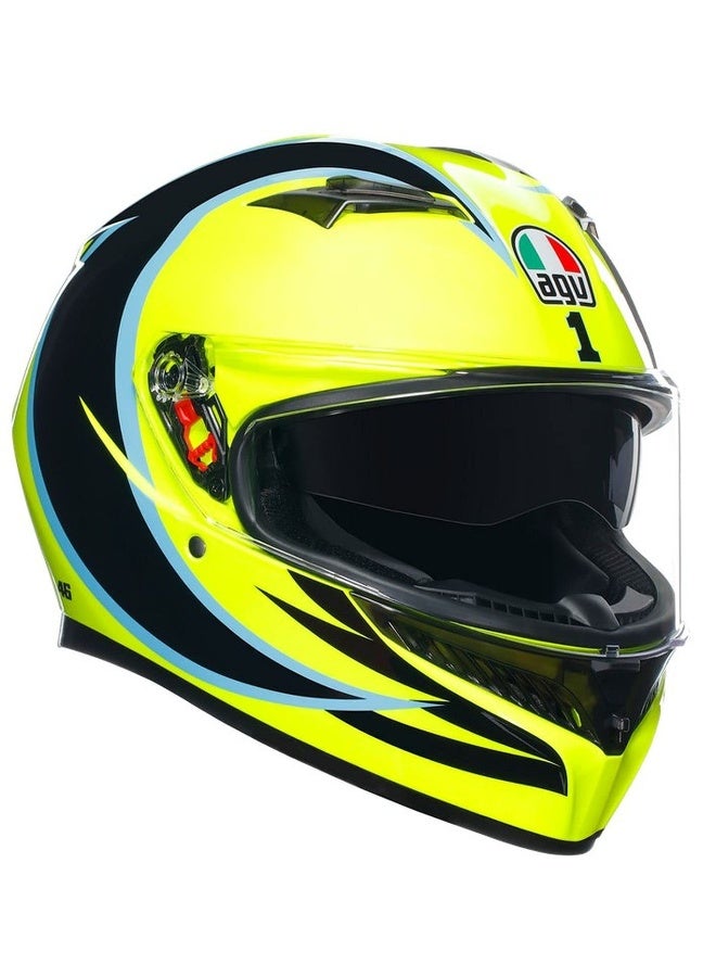 AGV K3 Full Face ECE 22.06 Motorcycle Helmet - VR46 Rossi Replica - Image 4