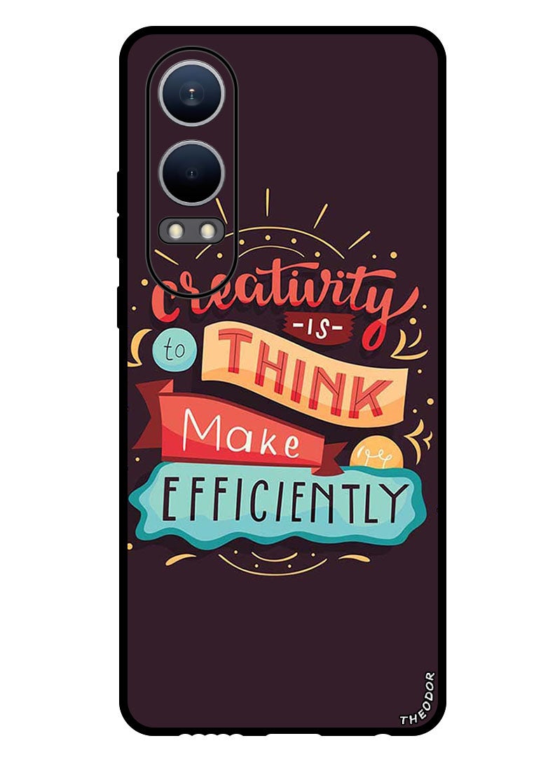 Theodor Protective Case Anti Scratch Shock Proof Bumper Cover For Oppo K12x (China) Creativity Is To Think - Image 1
