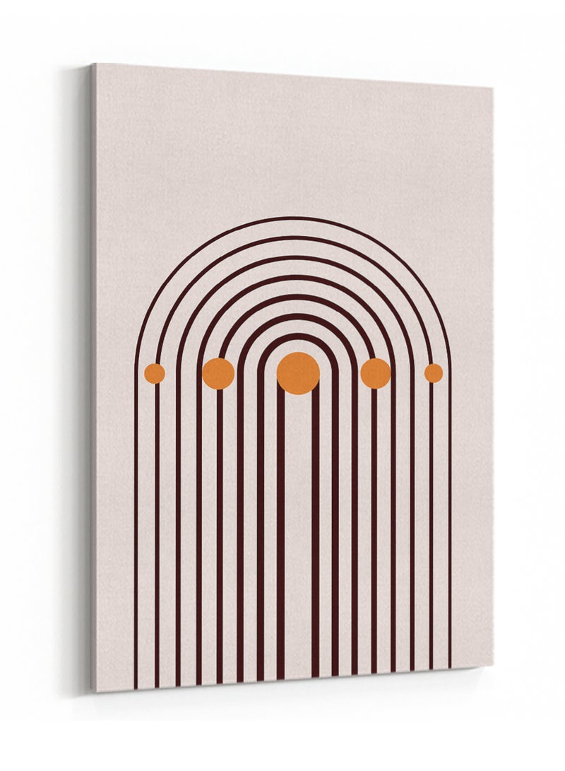 لوحة كانفاس على إطار خشبي بتصميم نمط بوهيمي لقوس قزح - Image 4