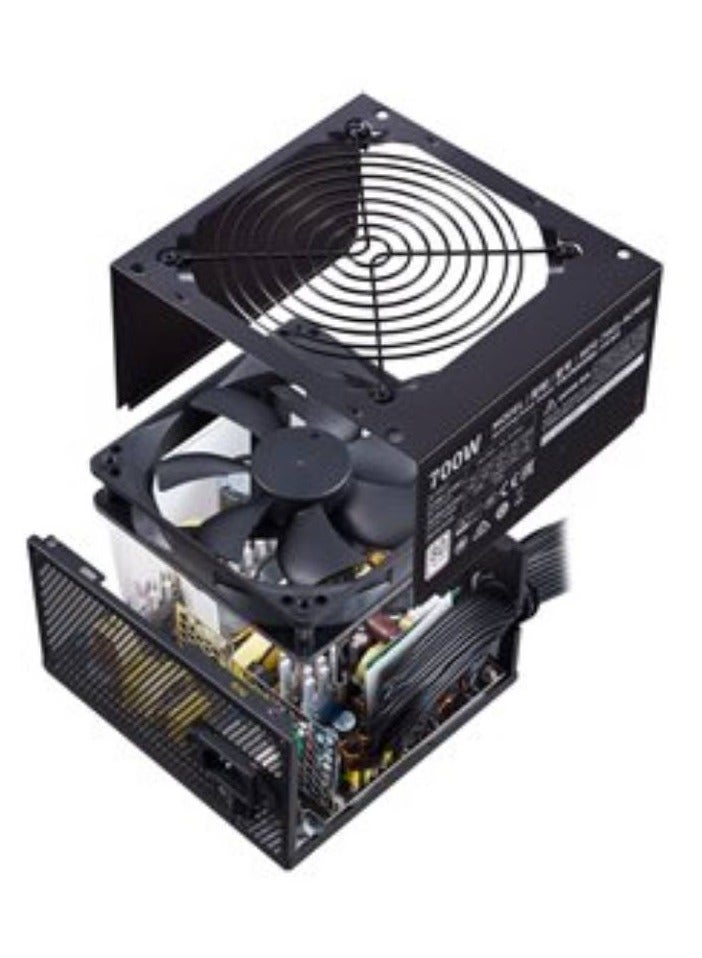 زيجماتيك M-Power 700 واط (ATX700، 700 واط، مدخل تيار متردد 230 فولت، مزدوج للأمام، مروحة سوداء 12 سم، صندوق بني، سلك طاقة SASO) EN41402 - Image 5